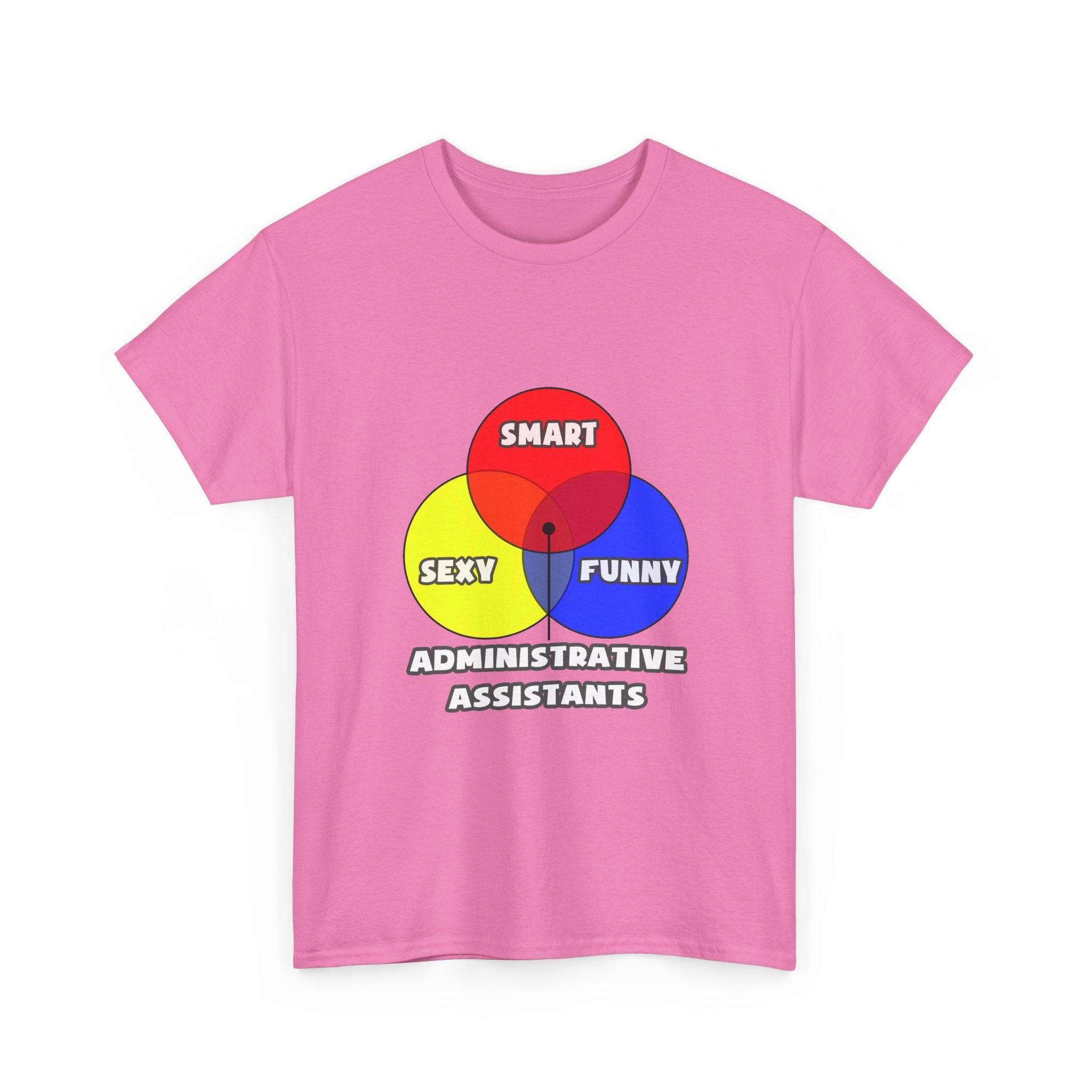 Venn Diagram .. Administrative Assistants - Unisex Heavy Cotton Tee
