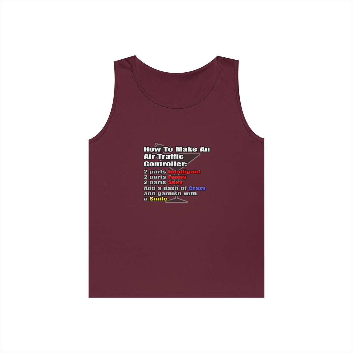 How To Make an Air Traffic Controller - Unisex Heavy Cotton Tank Top