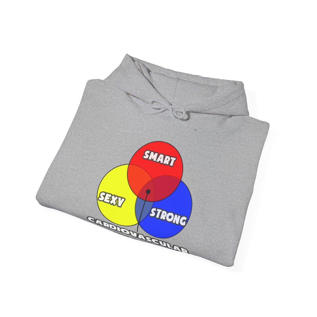 Venn Diagram .. Cardiovascular Technologists - Unisex Heavy Blend™ Hooded Sweatshirt