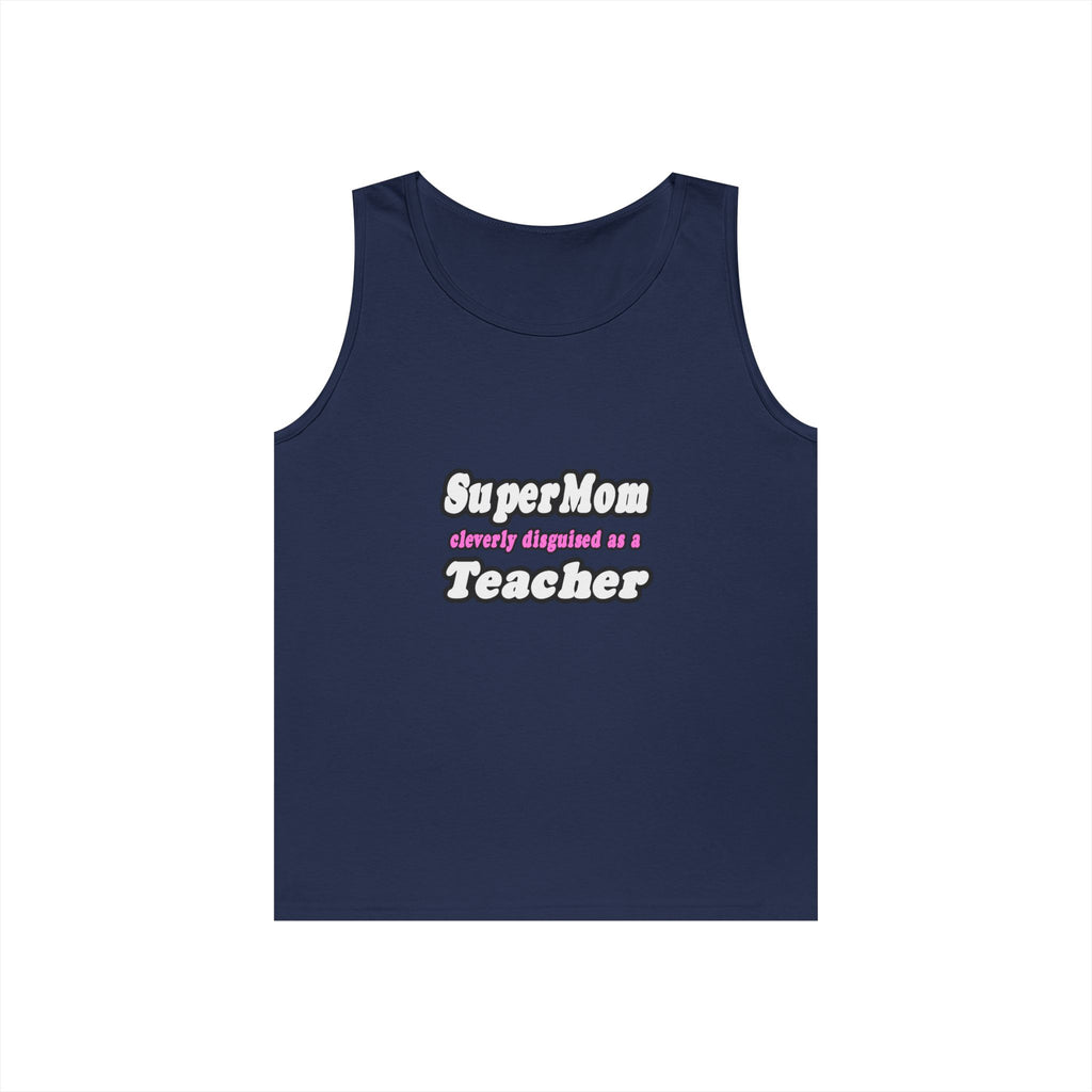 supermom teacher - Unisex Heavy Cotton Tank Top