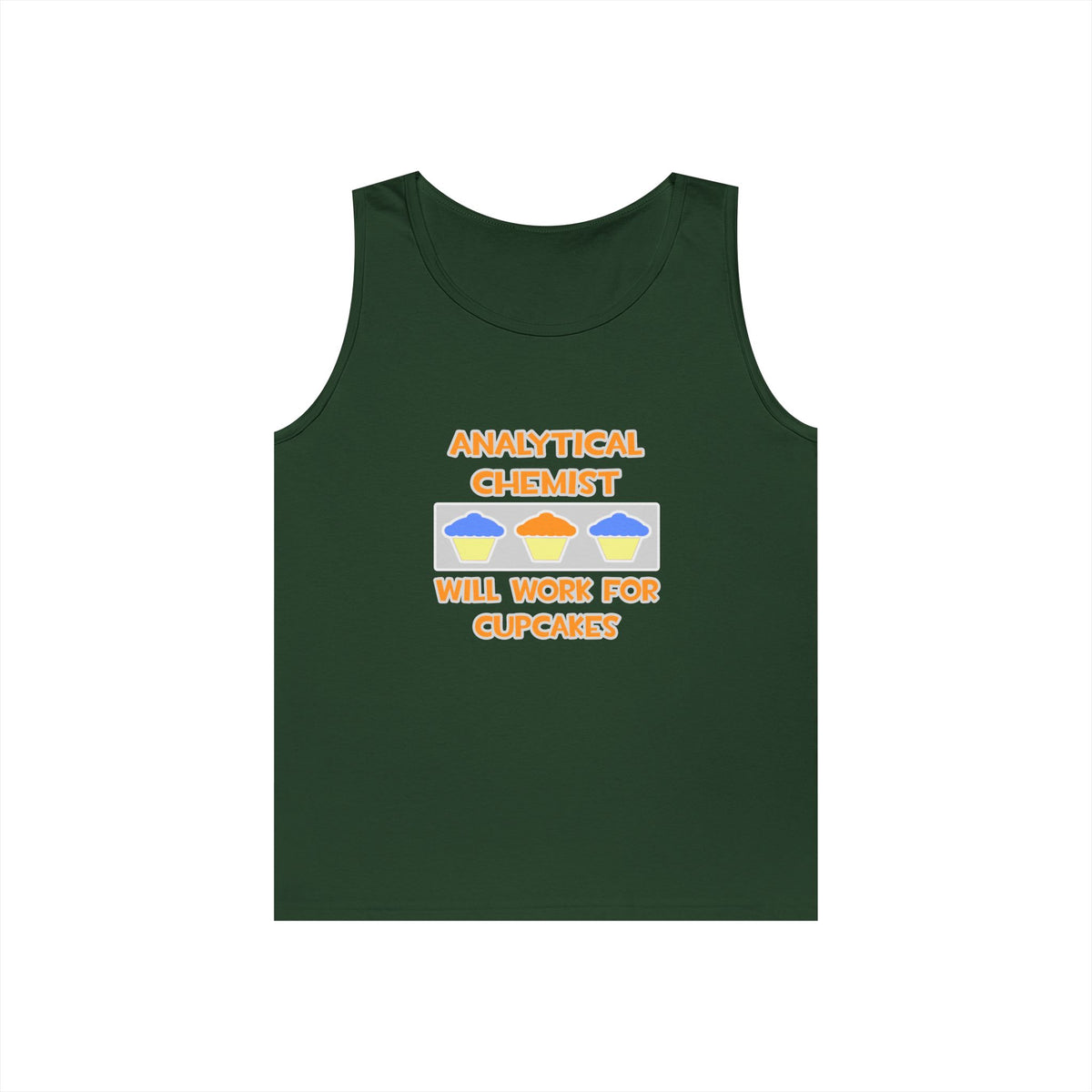 Analytical Chemist ... Will Work For Cupcakes - Unisex Heavy Cotton Tank Top