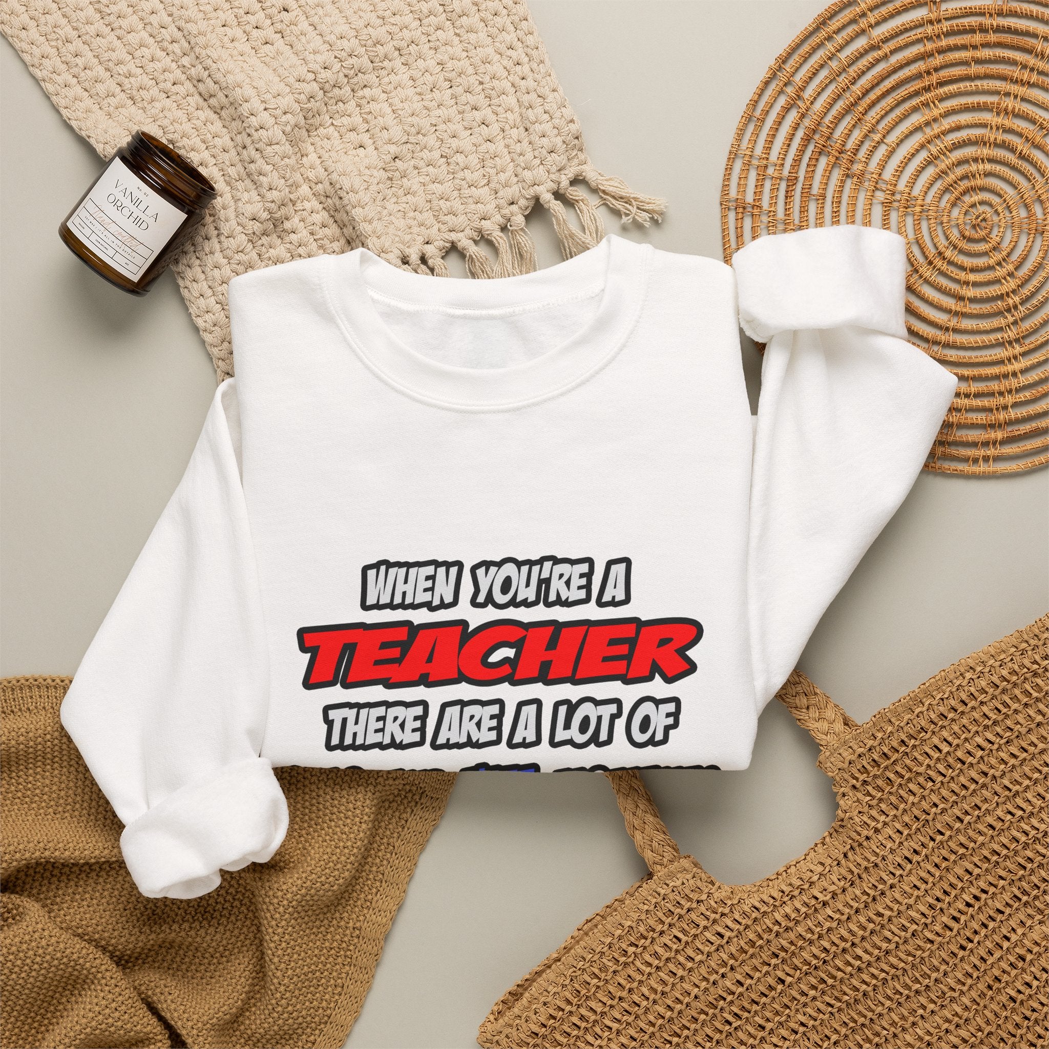 Teacher .. OMG WTF LOL - Unisex Heavy Blend™ Crewneck Sweatshirt