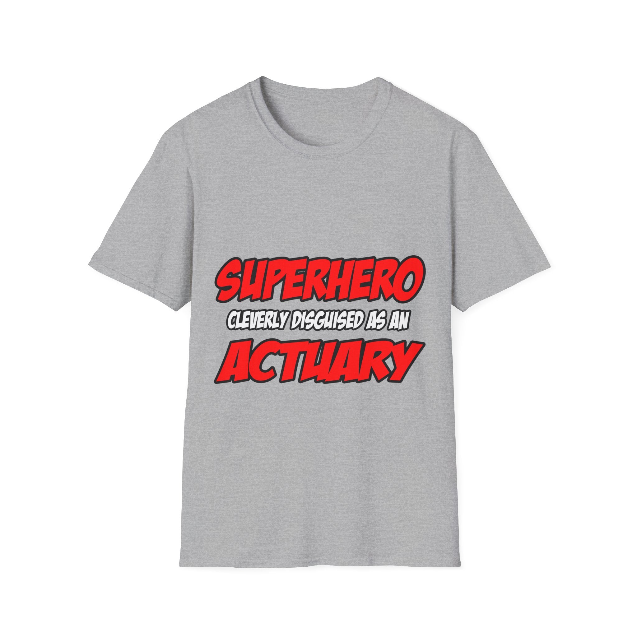Superhero...Actuary - Unisex Softstyle T-Shirt