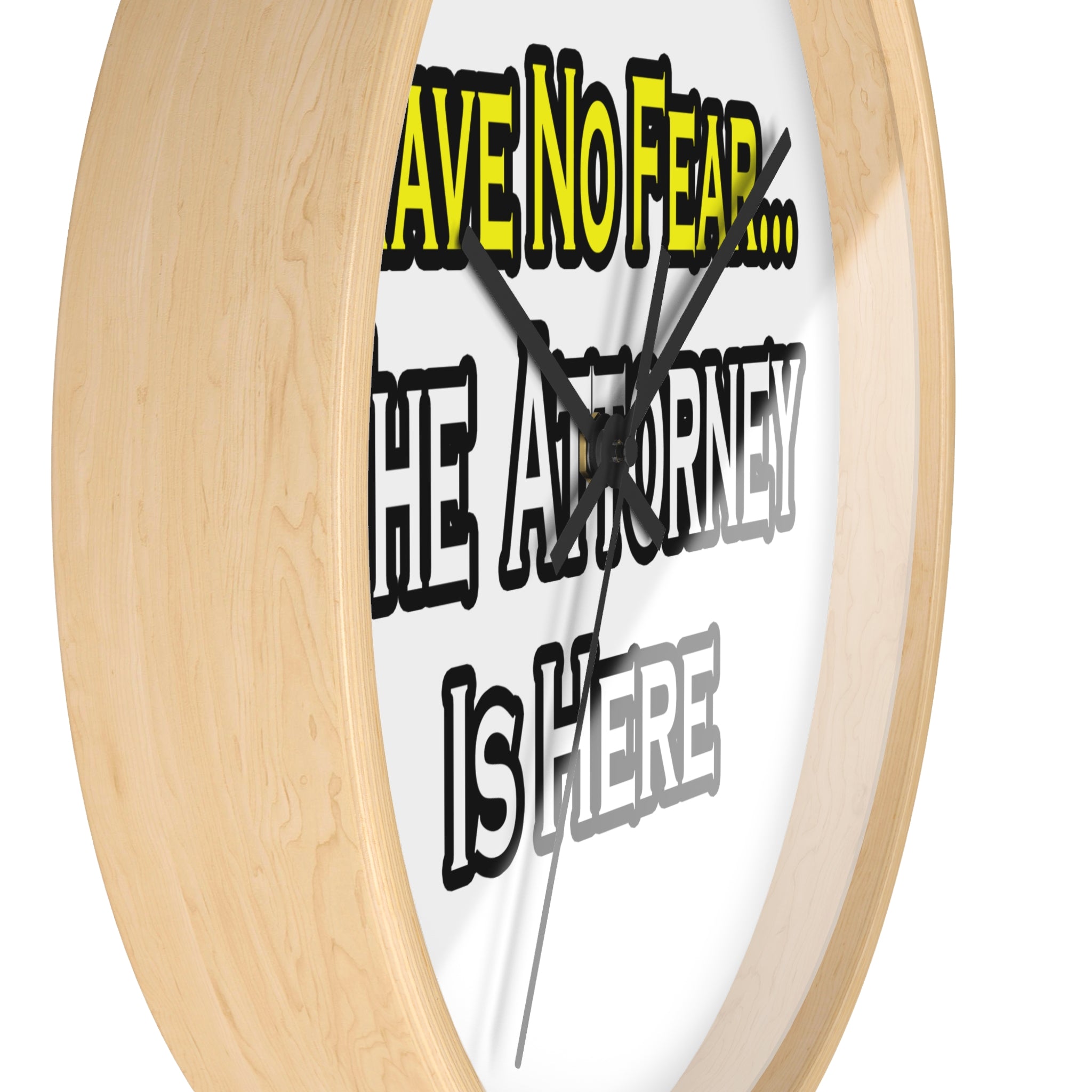 No Fear Attorney - Wall Clock