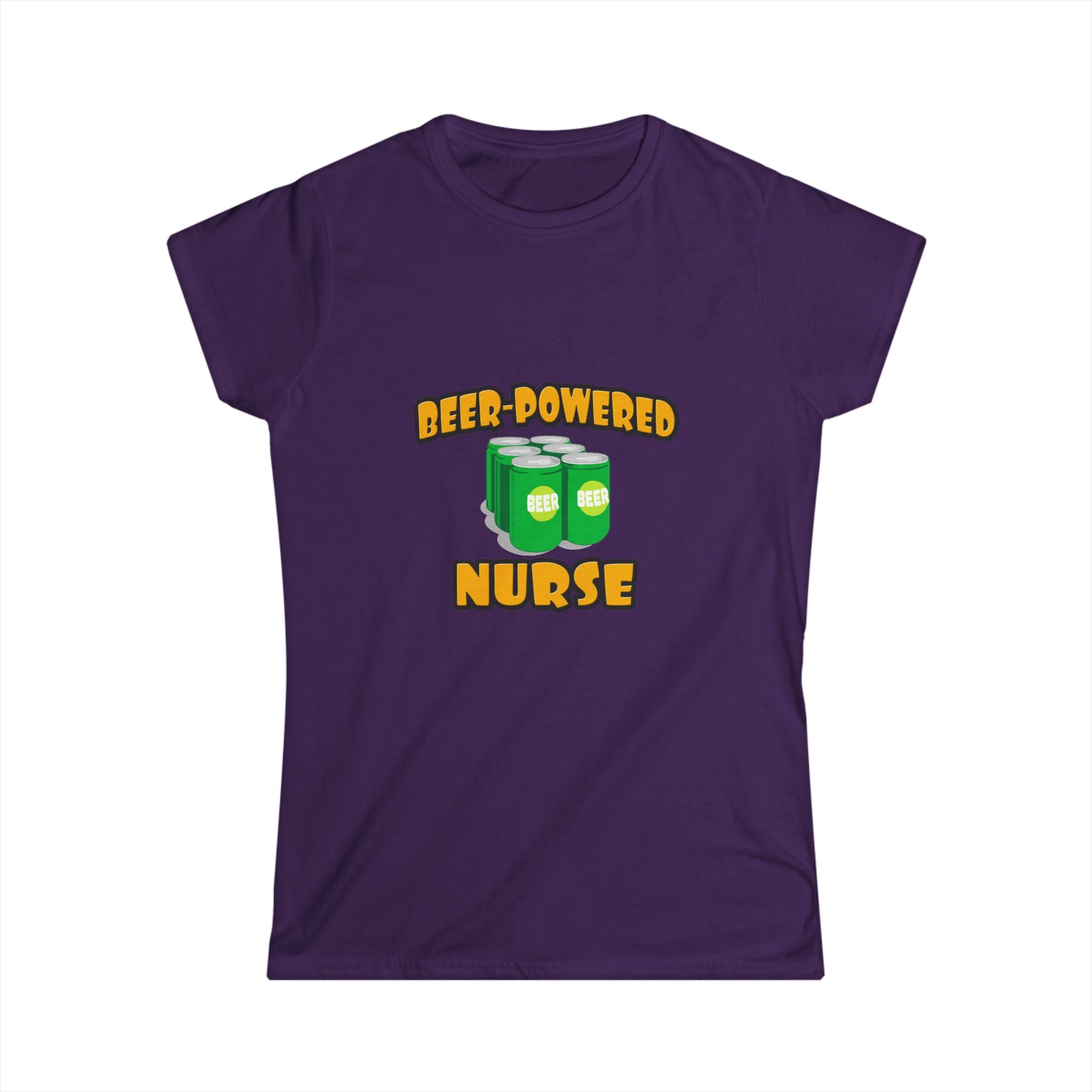 Beer Powered Nurse - Women's Softstyle Tee