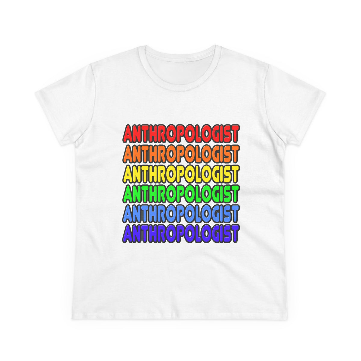 Rainbow Anthropologist - Women's Midweight Cotton Tee