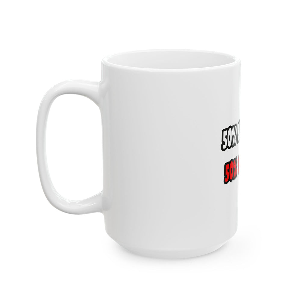 Half Electrician ... Half Superhero - Ceramic Mug, (11oz, 15oz)