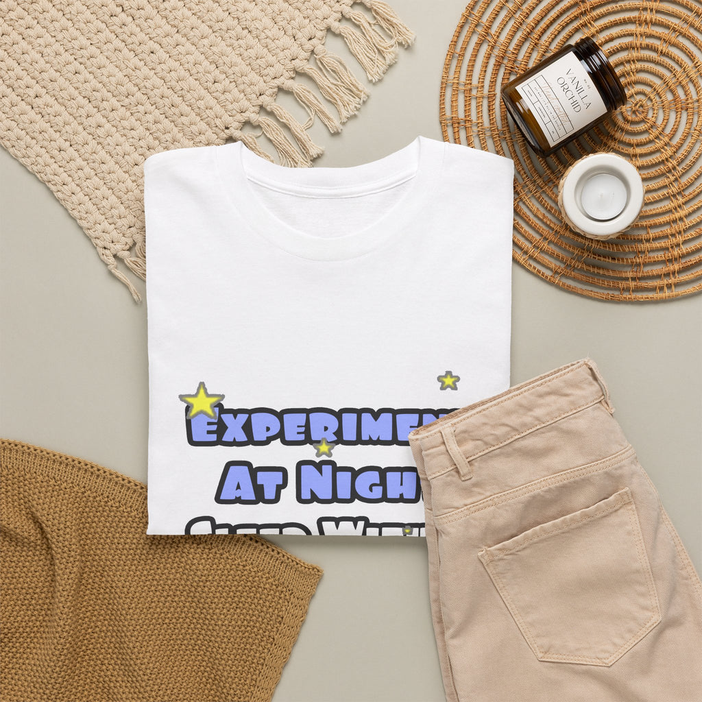 Experiment At Night...Sleep With a Biologist - Unisex Heavy Cotton Tee