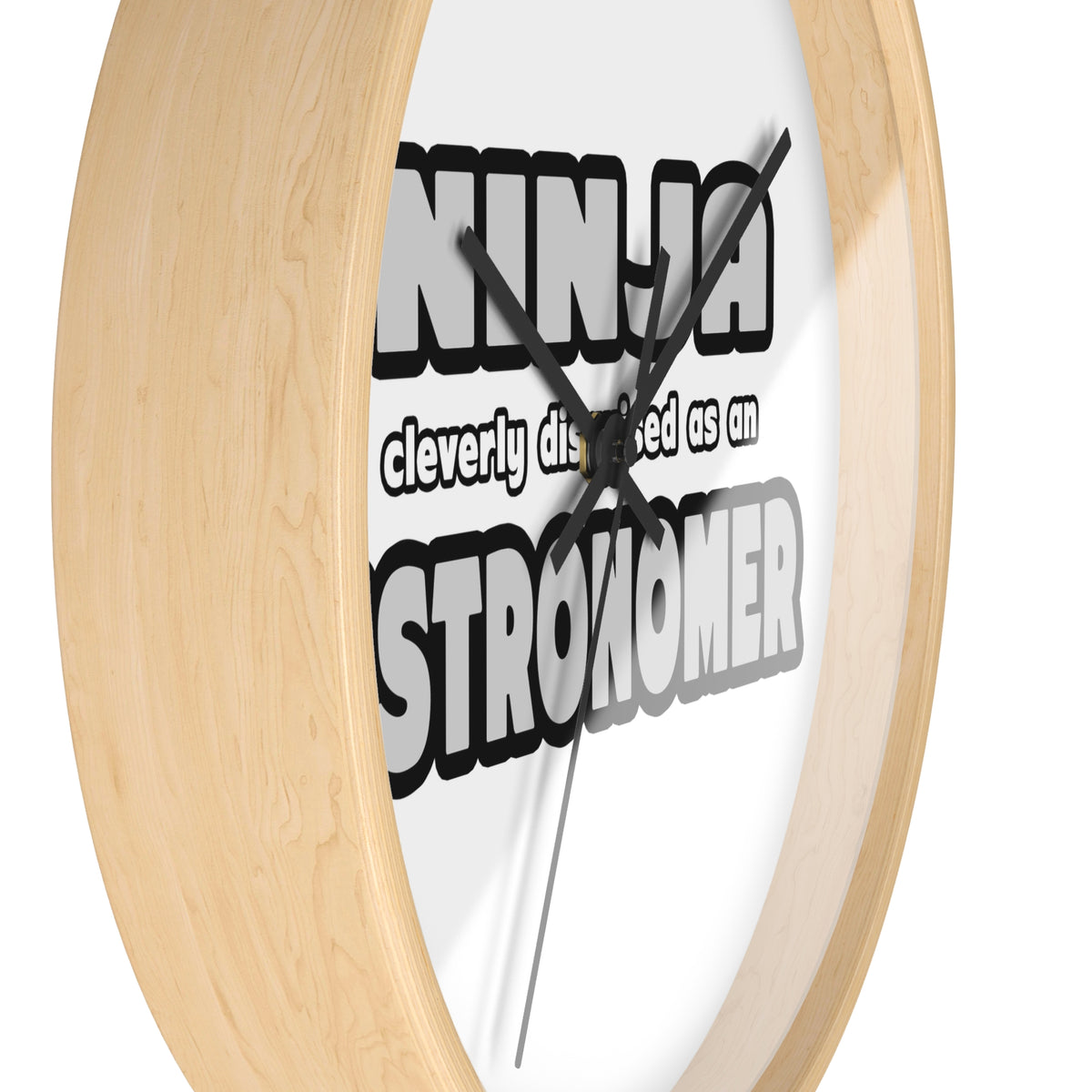 Ninja Cleverly Disguised As An Astronomer - Wall Clock