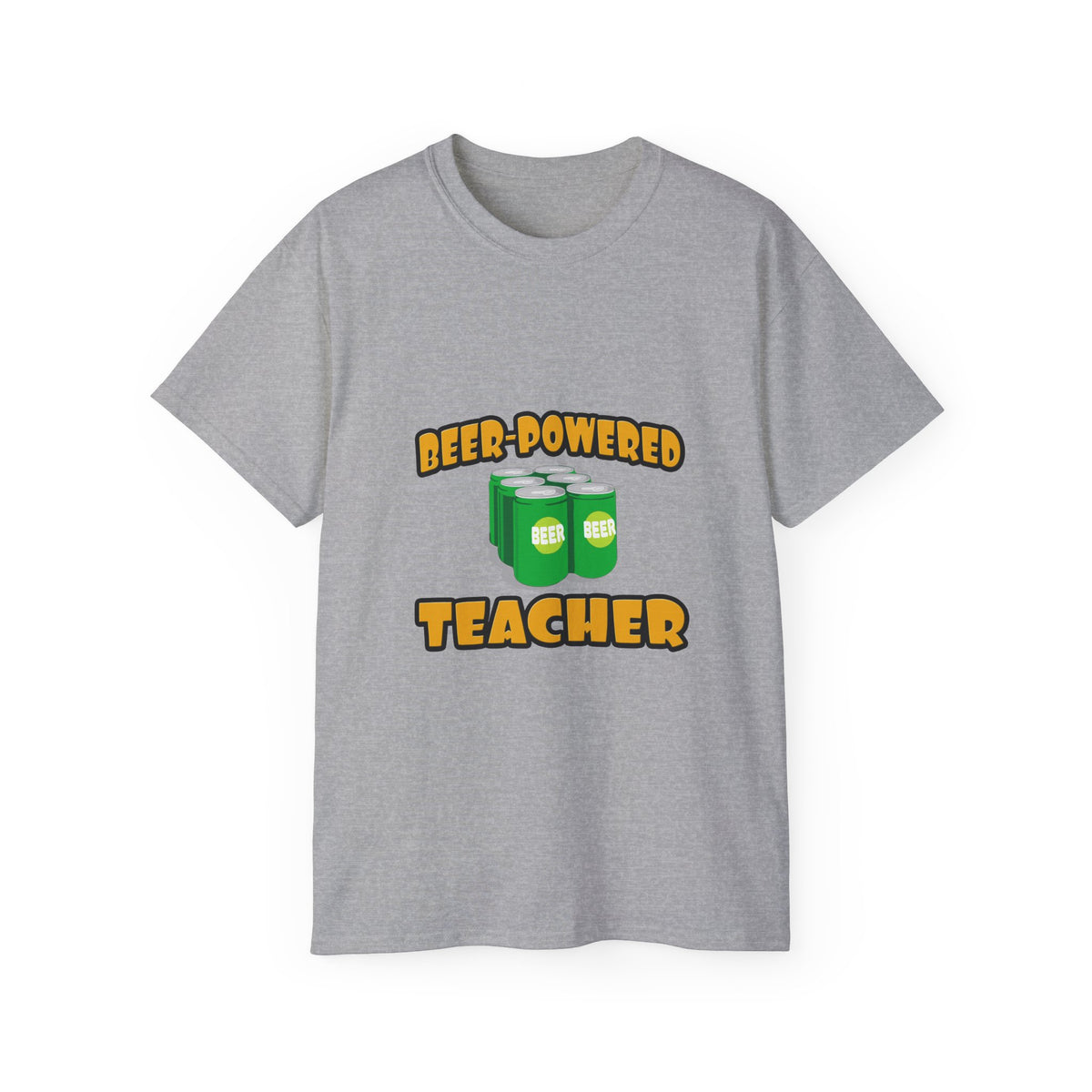 Beer Powered Teacher - Unisex Ultra Cotton Tee
