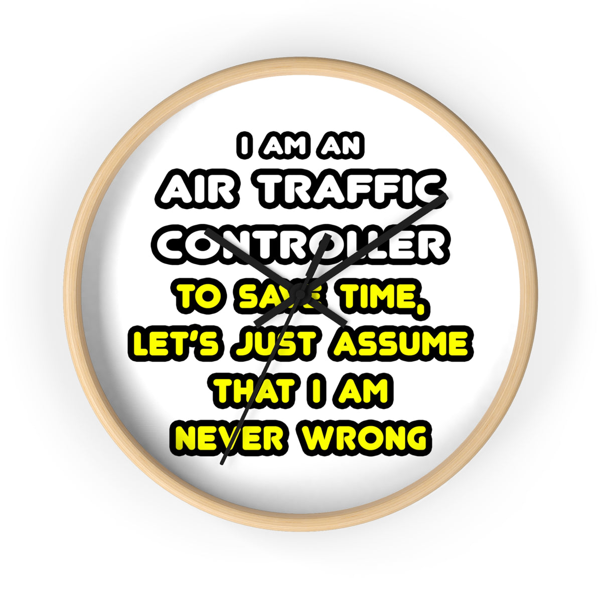 Funny Air Traffic Controller T Shirts - Wall Clock