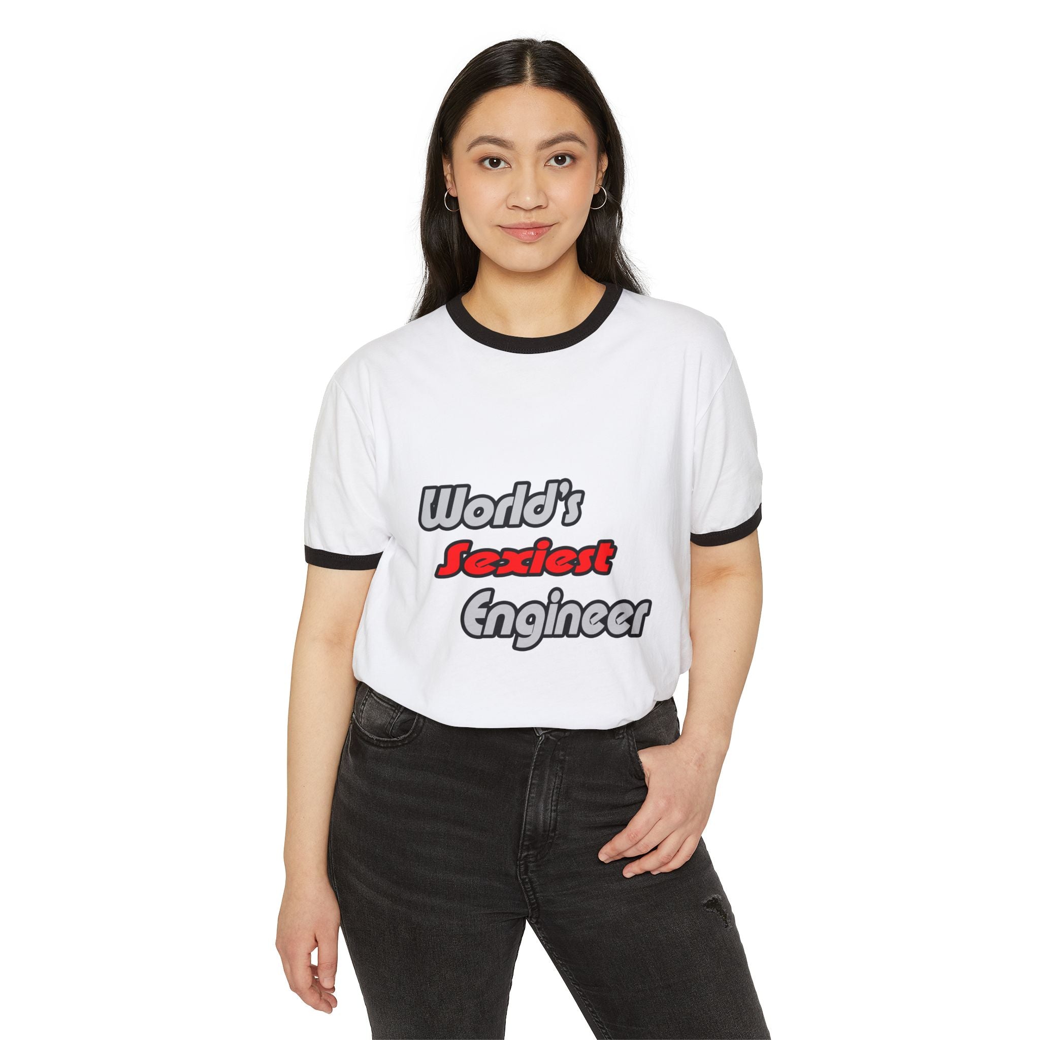 World's Sexiest Engineer - Unisex Cotton Ringer T-Shirt
