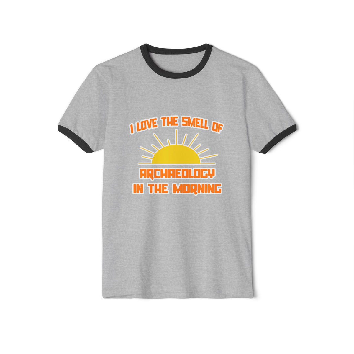 Smell of Archaeology in the Morning - Unisex Cotton Ringer T-Shirt