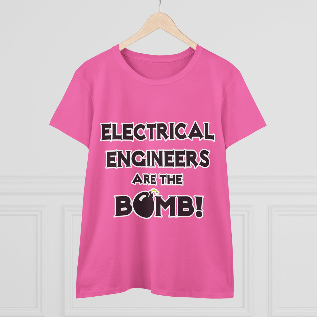 Electrical Engineers Are The Bomb! - Women's Midweight Cotton Tee