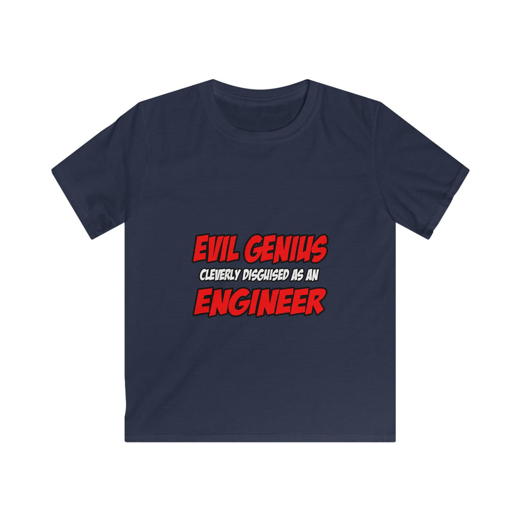 Evil Genius...Engineer - Kids Softstyle Tee