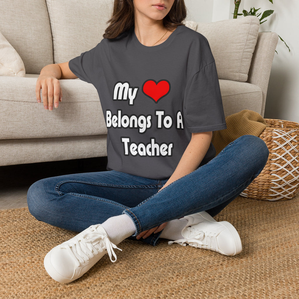 My Heart Belongs To A Teacher - Unisex Softstyle T-Shirt