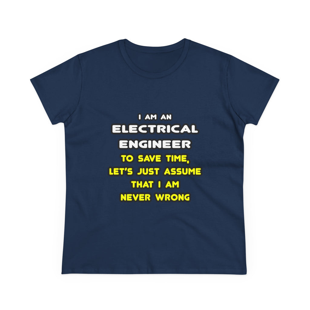 Funny Electrical Engineer T Shirts and Gifts - Women's Midweight Cotton Tee