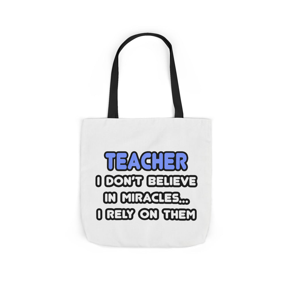Miracles and Teachers - Canvas Tote Bag, 5-Color Straps