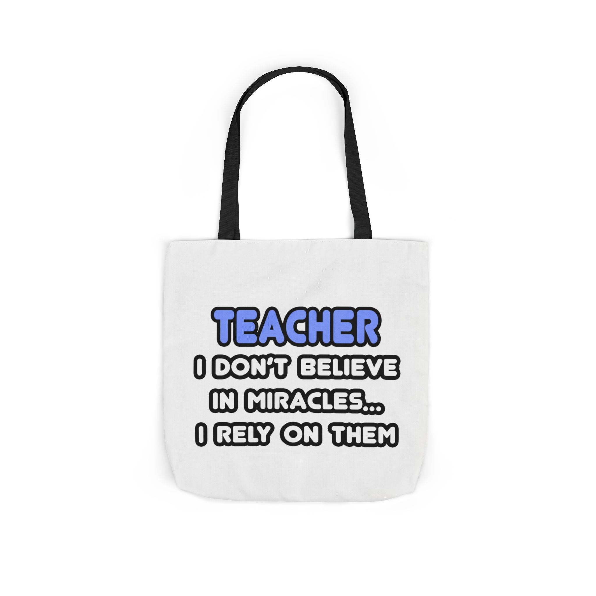 Miracles and Teachers - Canvas Tote Bag, 5-Color Straps