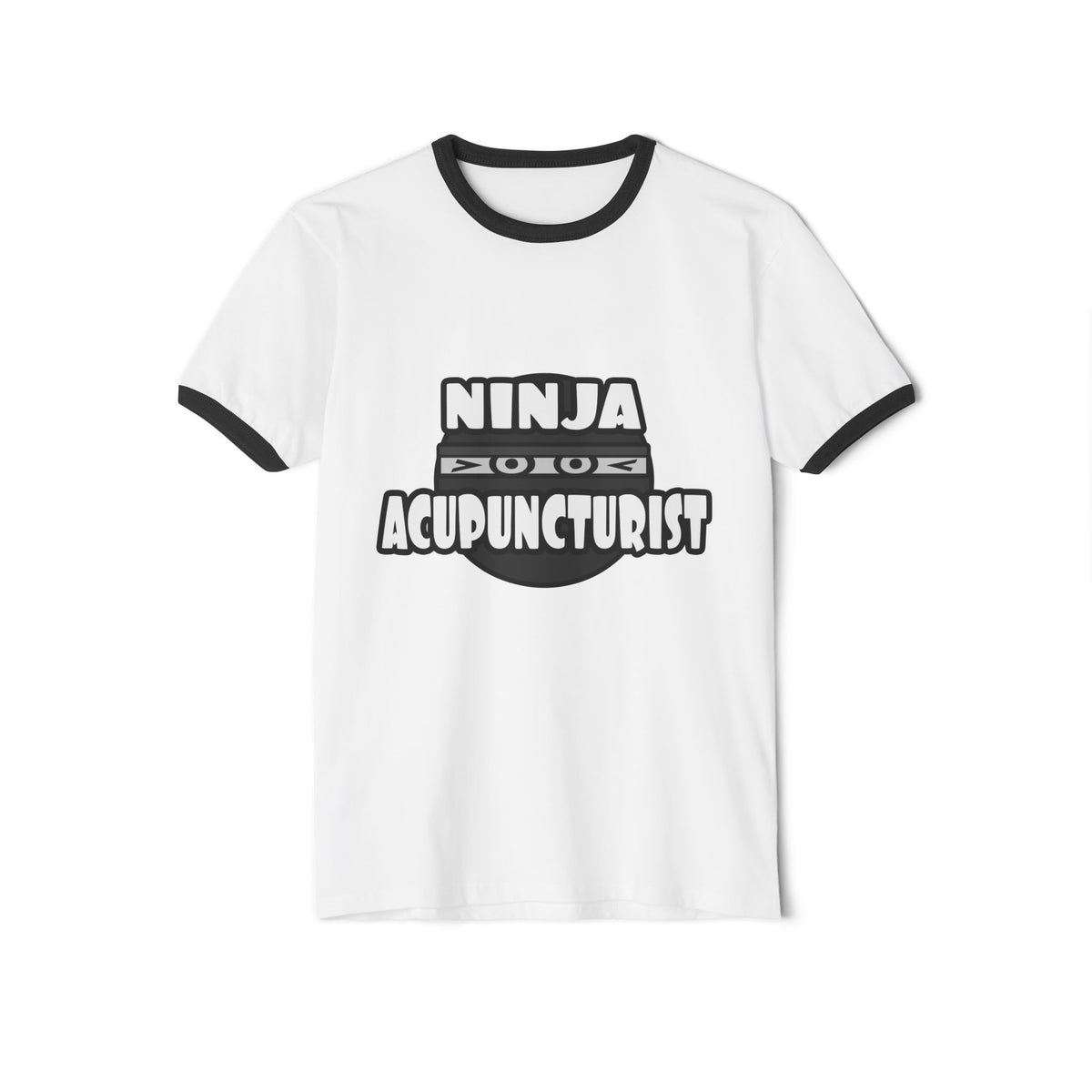 Ninja Acupuncturist - Unisex Cotton Ringer T-Shirt