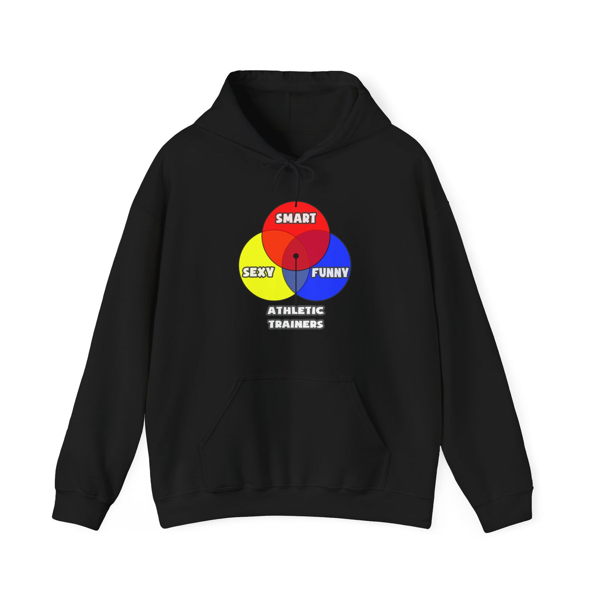 Venn Diagram .. Athletic Trainers - Unisex Heavy Blend™ Hooded Sweatshirt