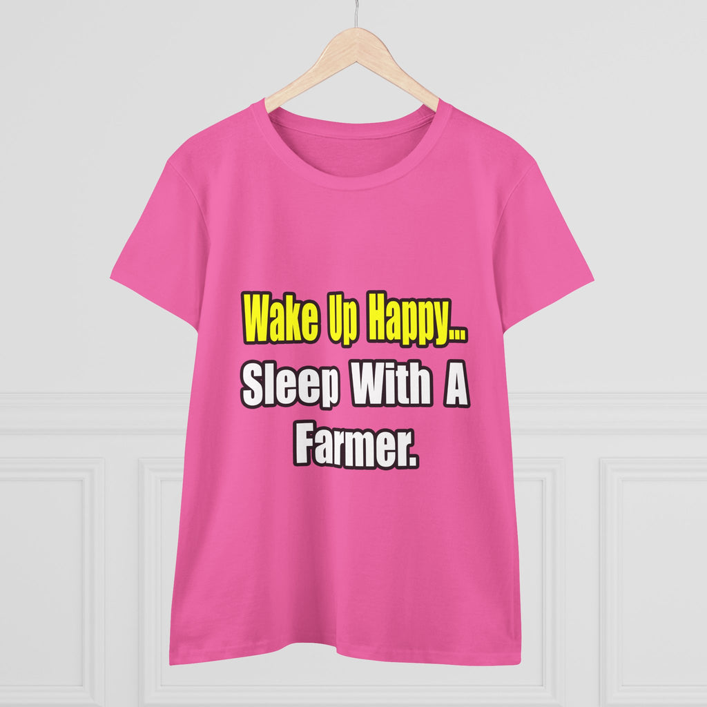 Sleep With a Farmer - Women's Midweight Cotton Tee