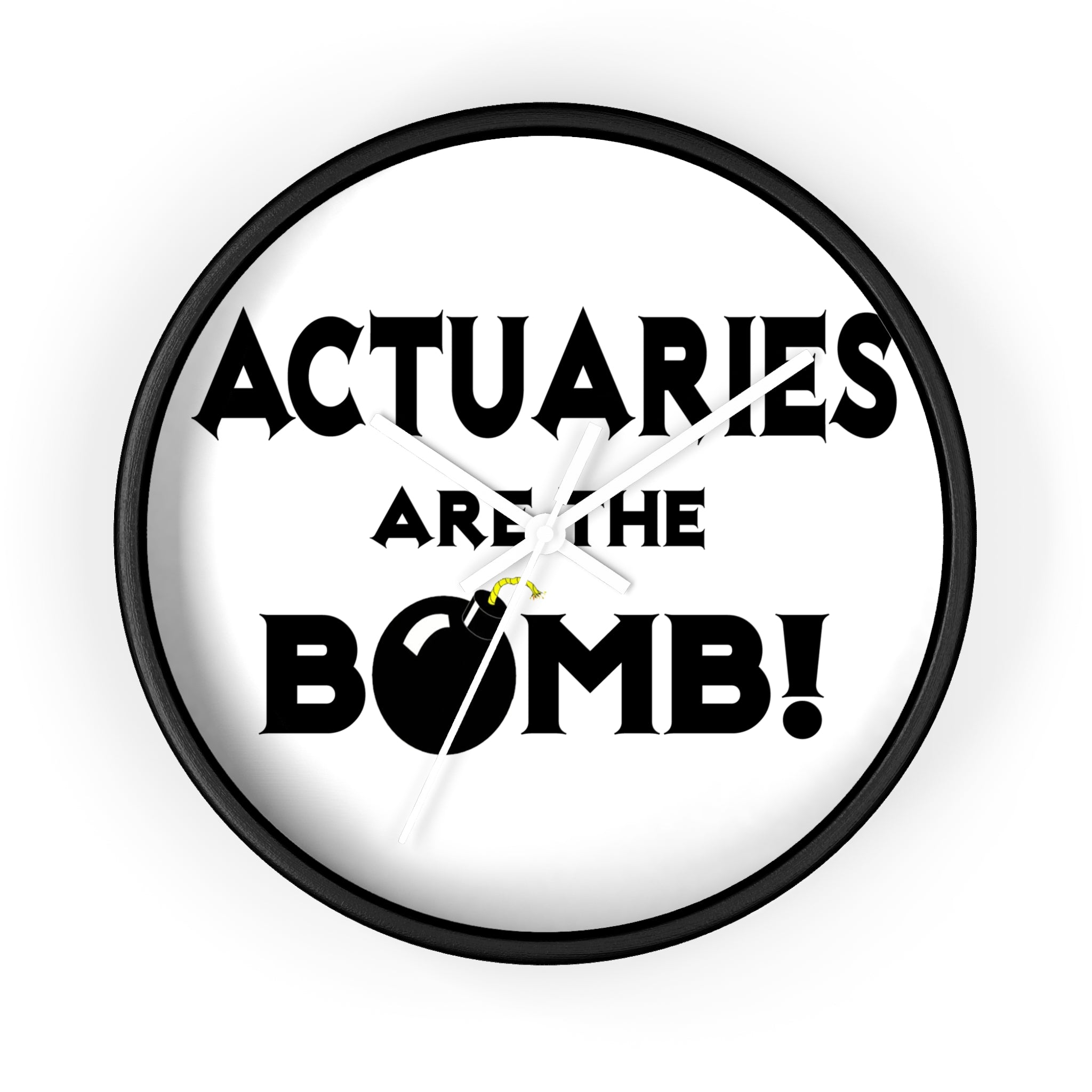 Actuaries Are The Bomb! - Wall Clock