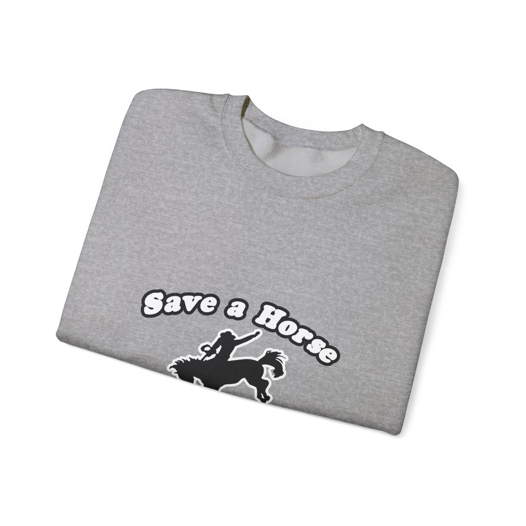 save horse ride teacher - Unisex Heavy Blend™ Crewneck Sweatshirt