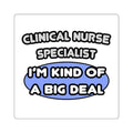 Clinical Nurse Specialist .. Kind of a Big Deal - Square Stickers