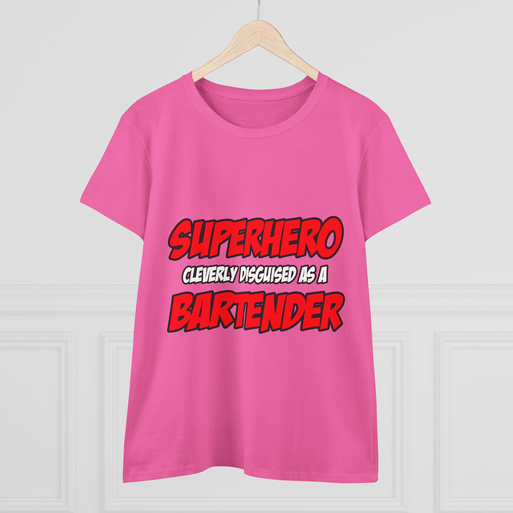 Superhero...Bartender - Women's Midweight Cotton Tee