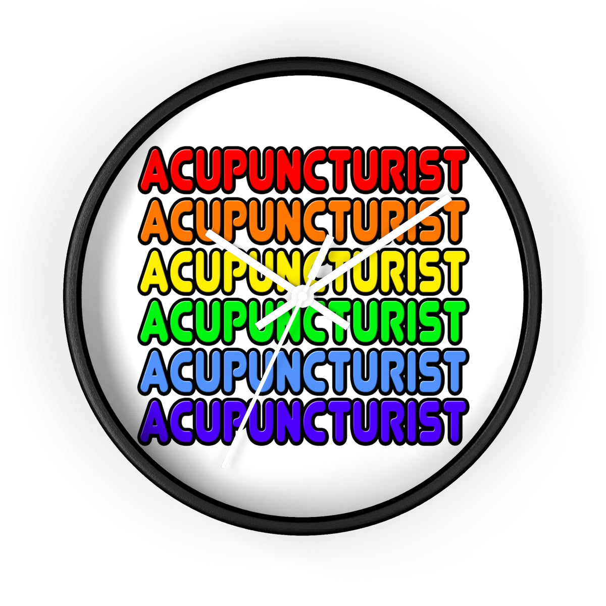 Rainbow Acupuncturist - Wall Clock