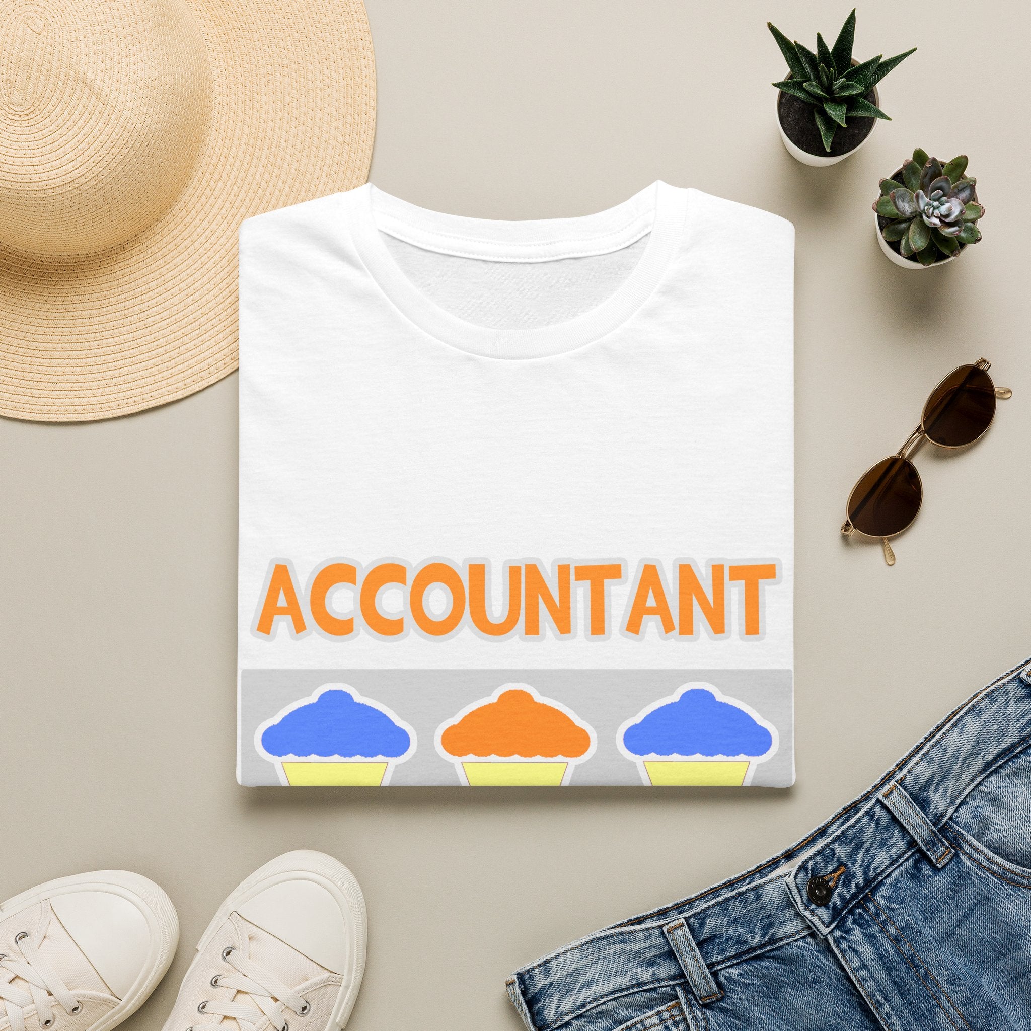 Accountant ... Will Work For Cupcakes - Unisex Softstyle T-Shirt