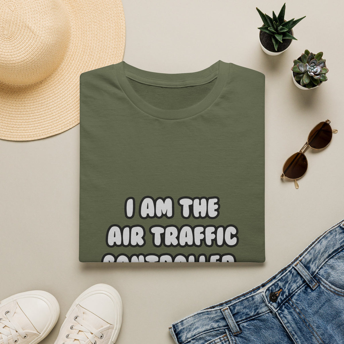 Deal With It ... Funny Air Traffic Controller - Unisex Softstyle T-Shirt
