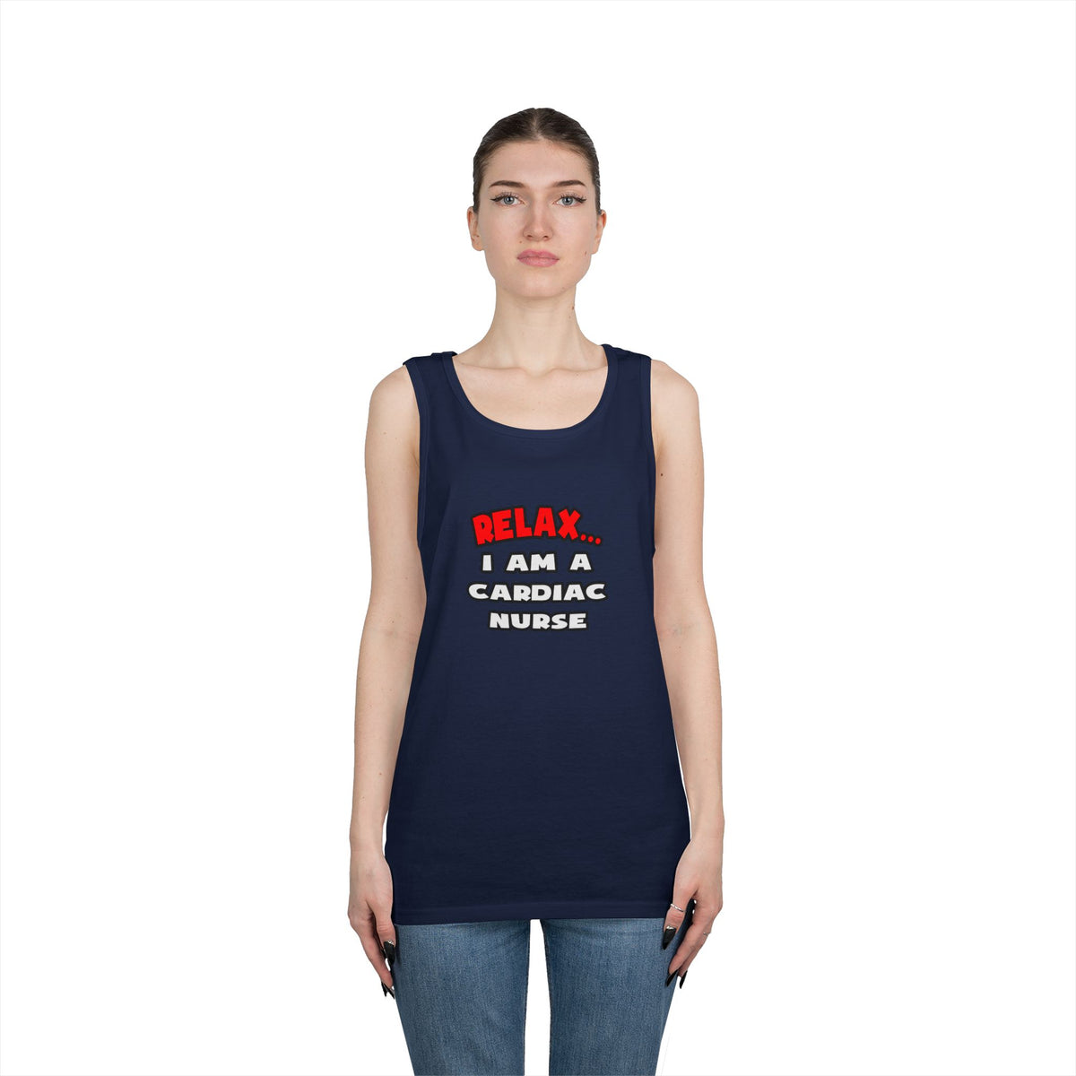 Relax ... I Am A Cardiac Nurse - Unisex Heavy Cotton Tank Top