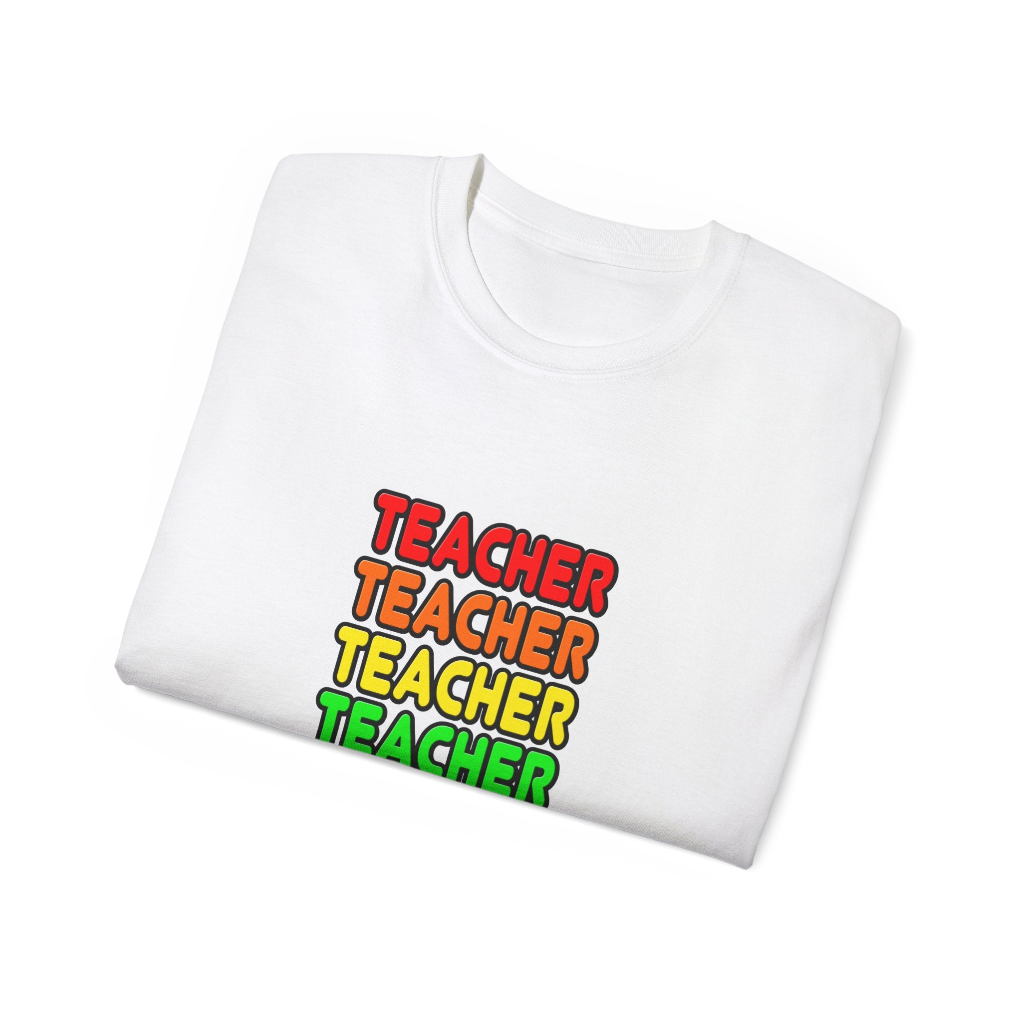 Rainbow Teacher - Unisex Ultra Cotton Tee