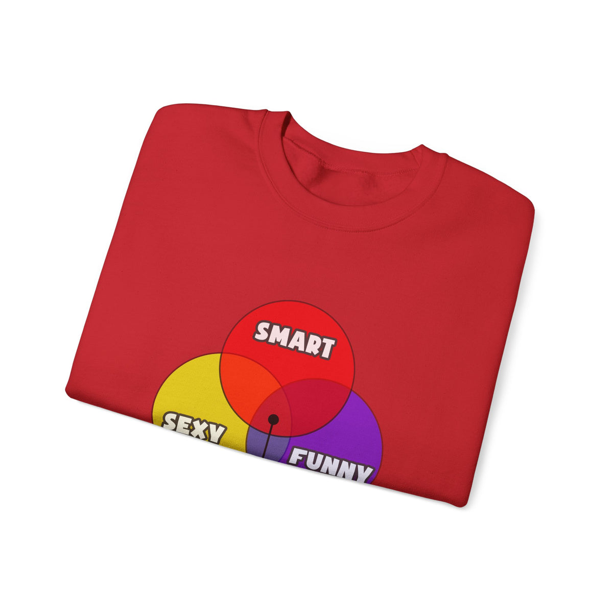Venn Diagram .. Cardiologists - Unisex Heavy Blend™ Crewneck Sweatshirt