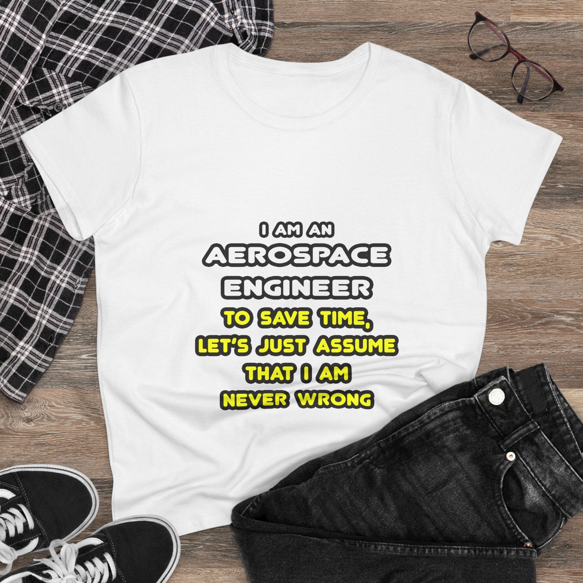 Funny Aerospace Engineer T Shirts and Gifts - Women's Midweight Cotton Tee