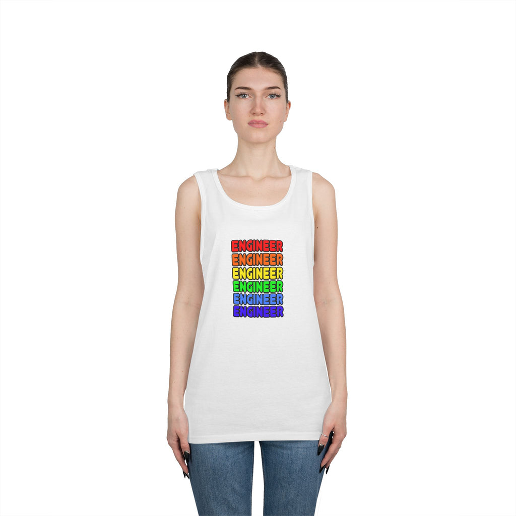 Rainbow Engineer - Unisex Heavy Cotton Tank Top