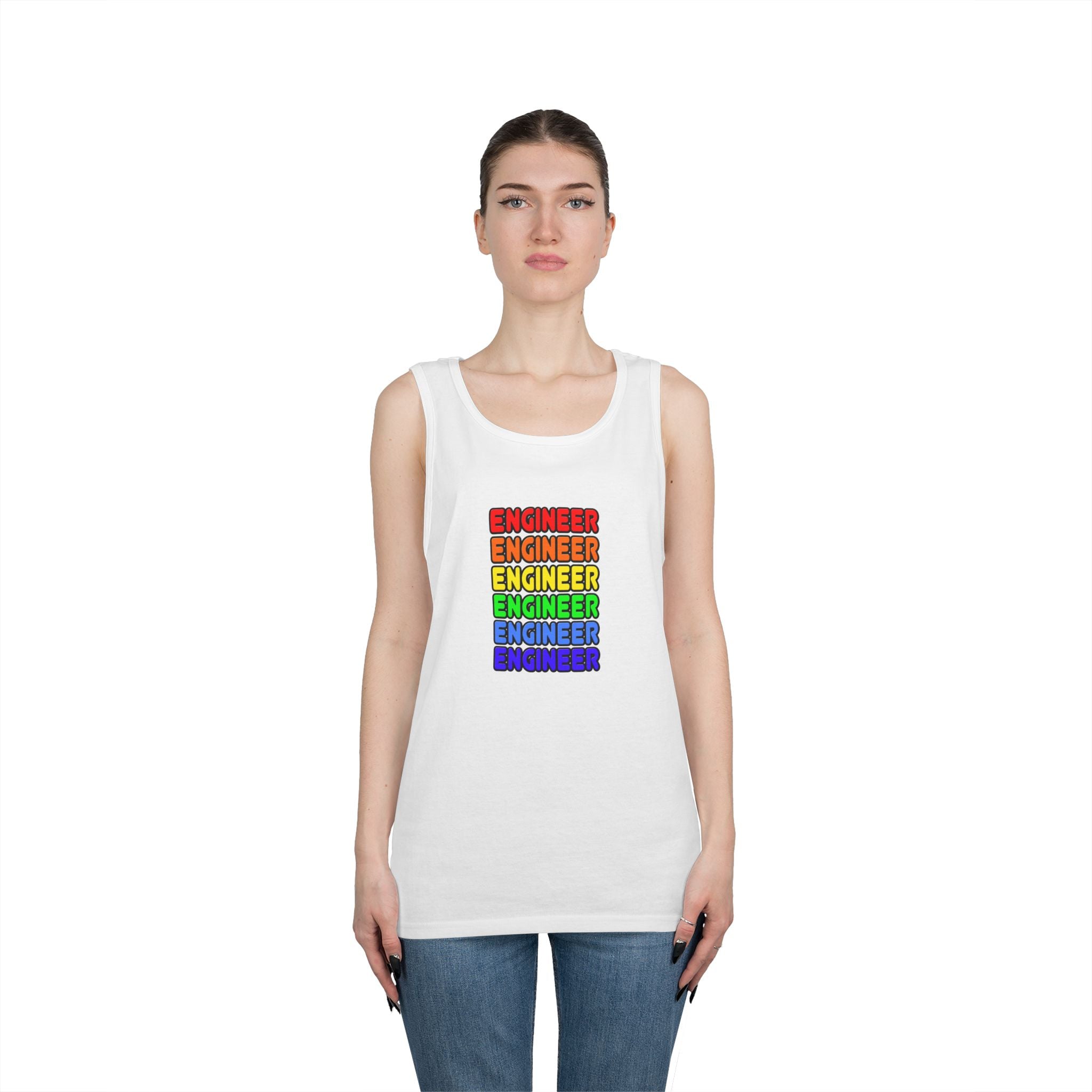 Rainbow Engineer - Unisex Heavy Cotton Tank Top