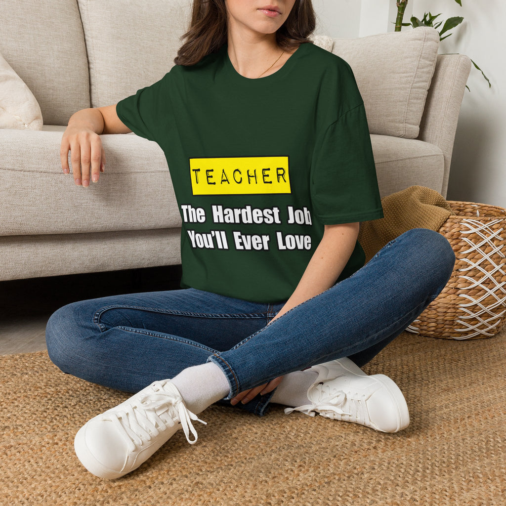 Teacher...Hardest Job You'll Ever Love - Unisex Softstyle T-Shirt