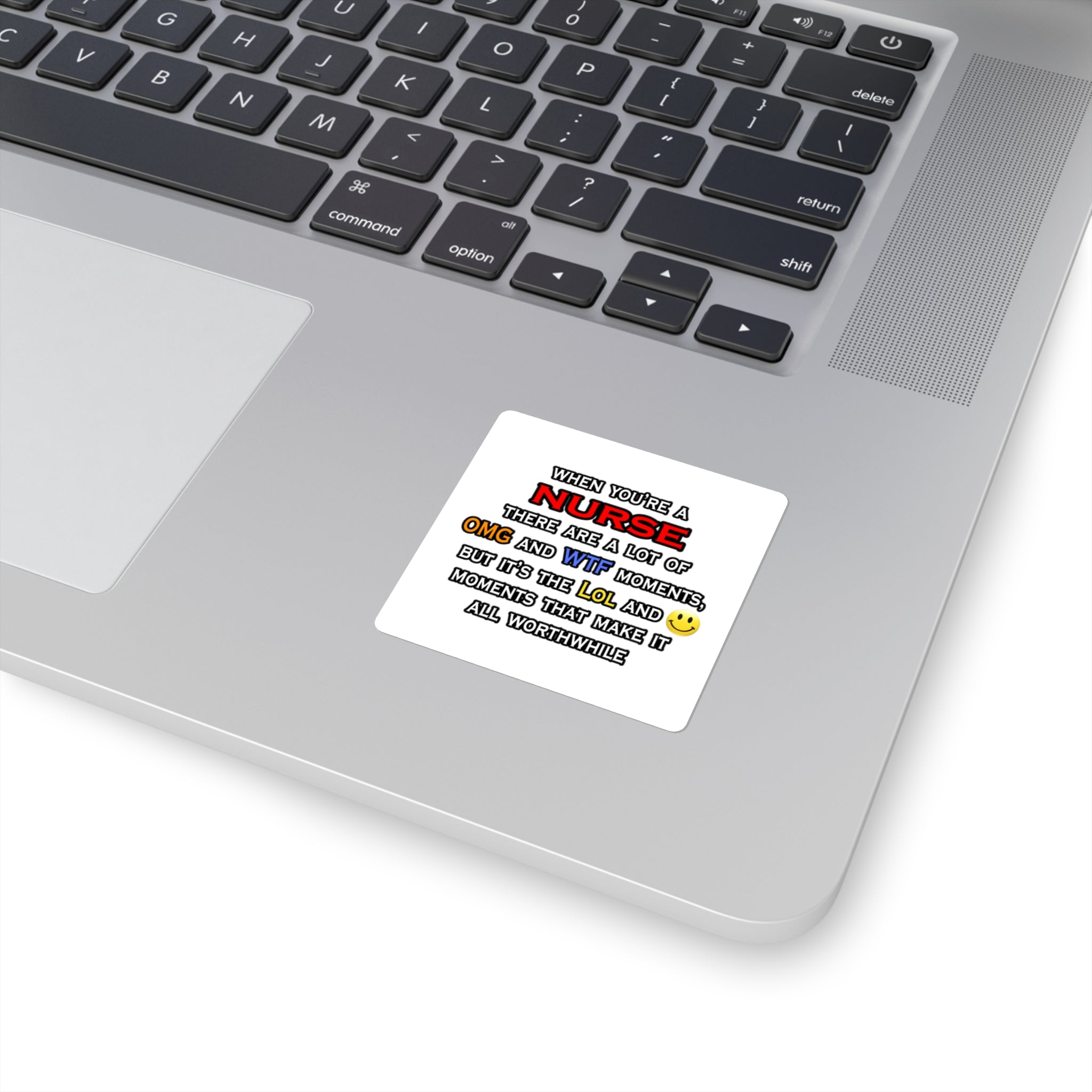 Nurse ... OMG WTF LOL - Square Stickers