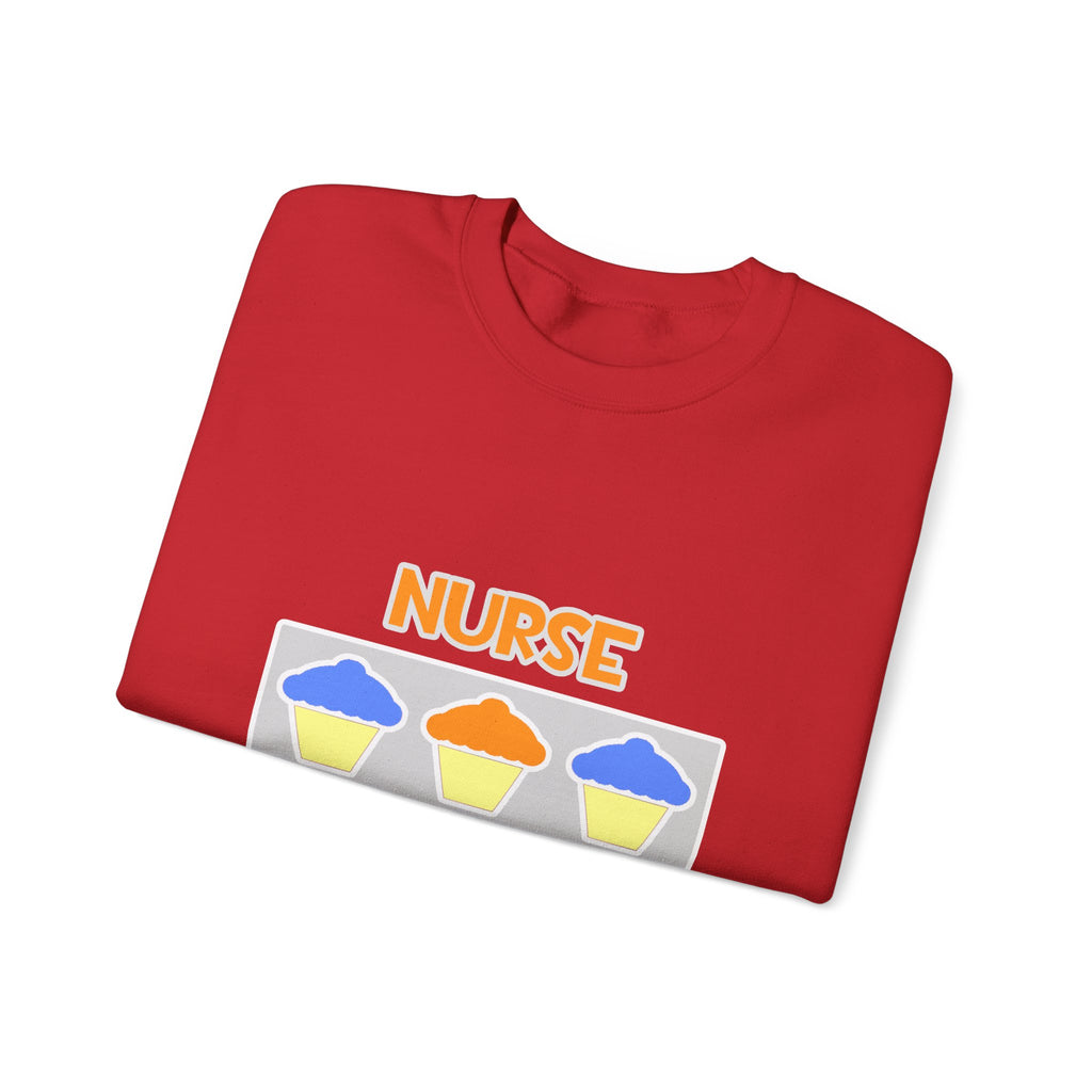 Nurse ... Will Work For Cupcakes - Unisex Heavy Blend™ Crewneck Sweatshirt