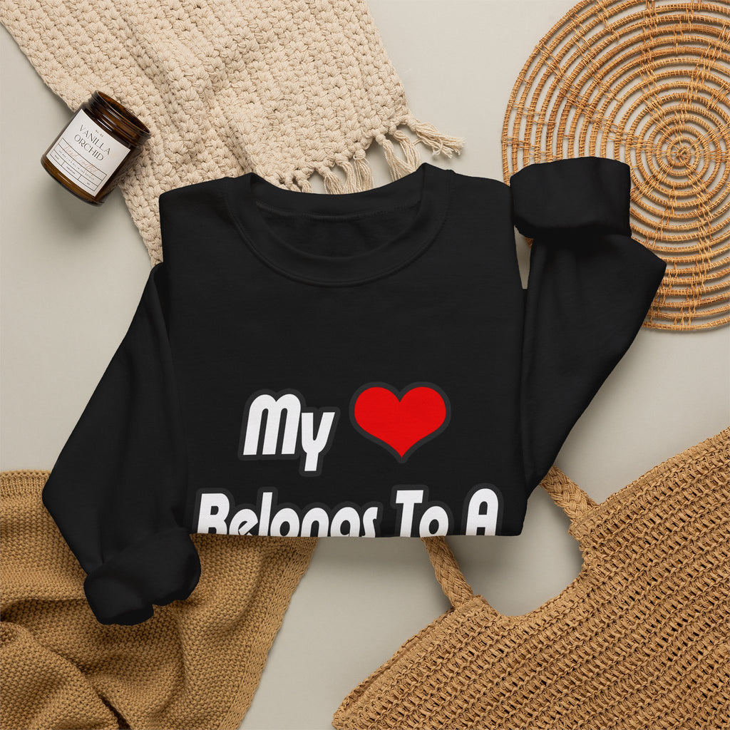 My Heart Belongs To A Cardiologist - Unisex Heavy Blend™ Crewneck Sweatshirt