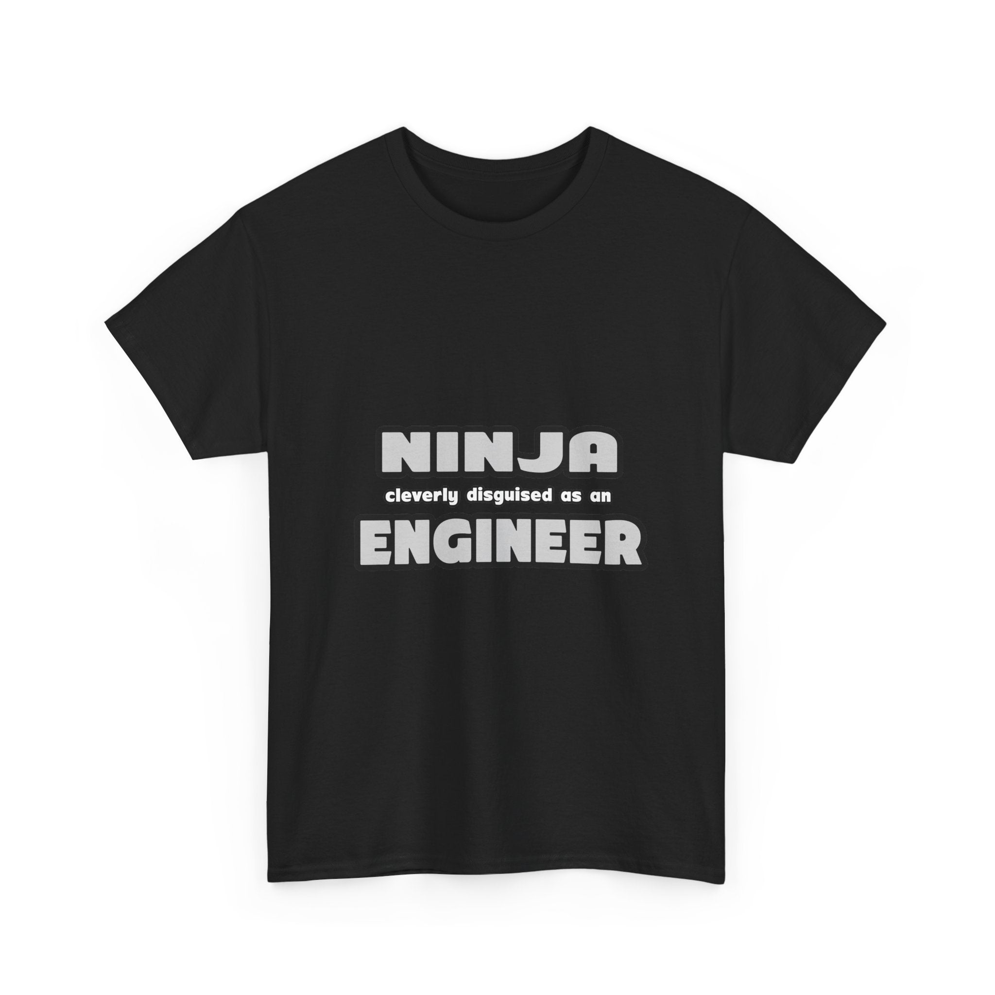 Ninja Cleverly Disguised As An Engineer - Unisex Heavy Cotton Tee