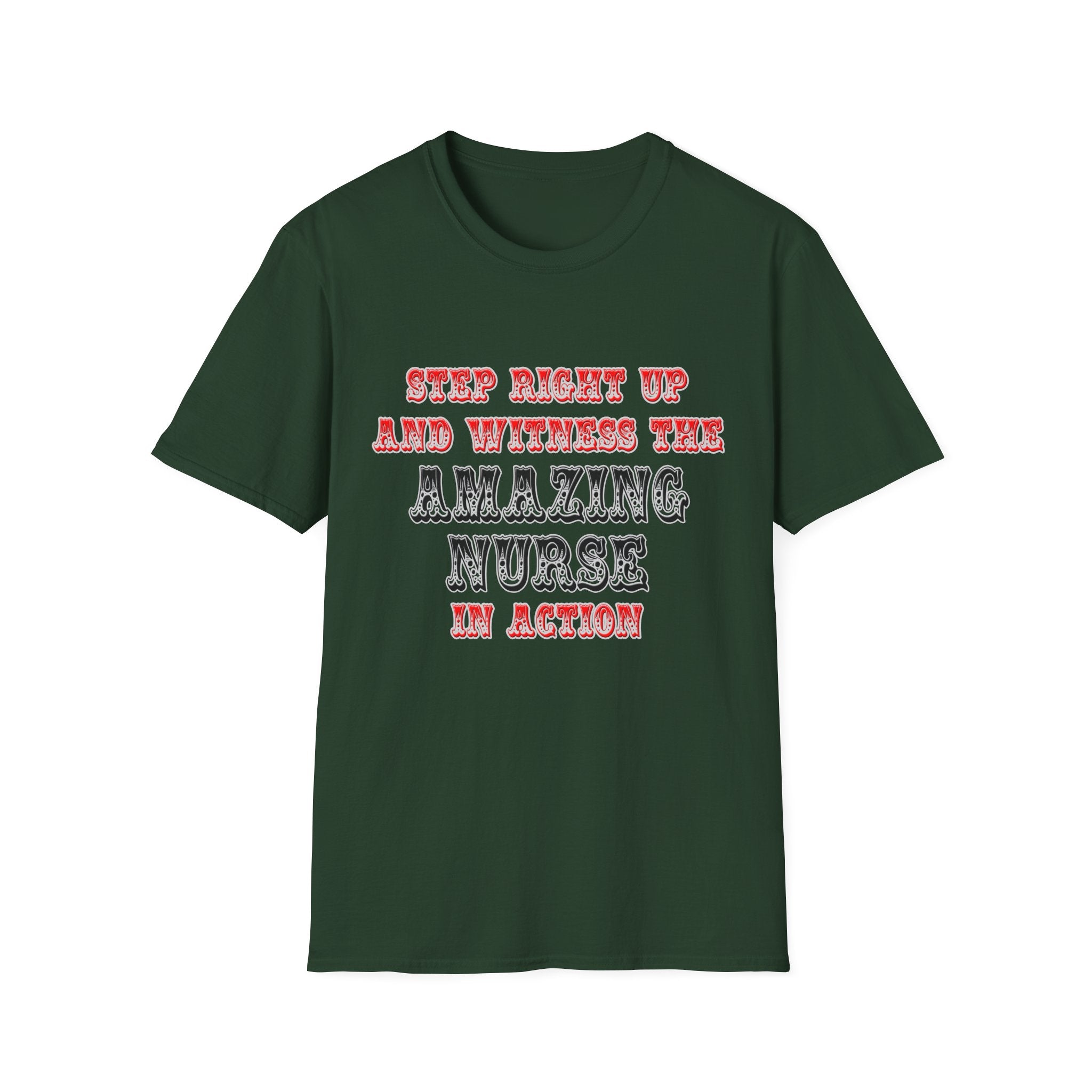 Amazing Nurse In Action - Unisex Softstyle T-Shirt