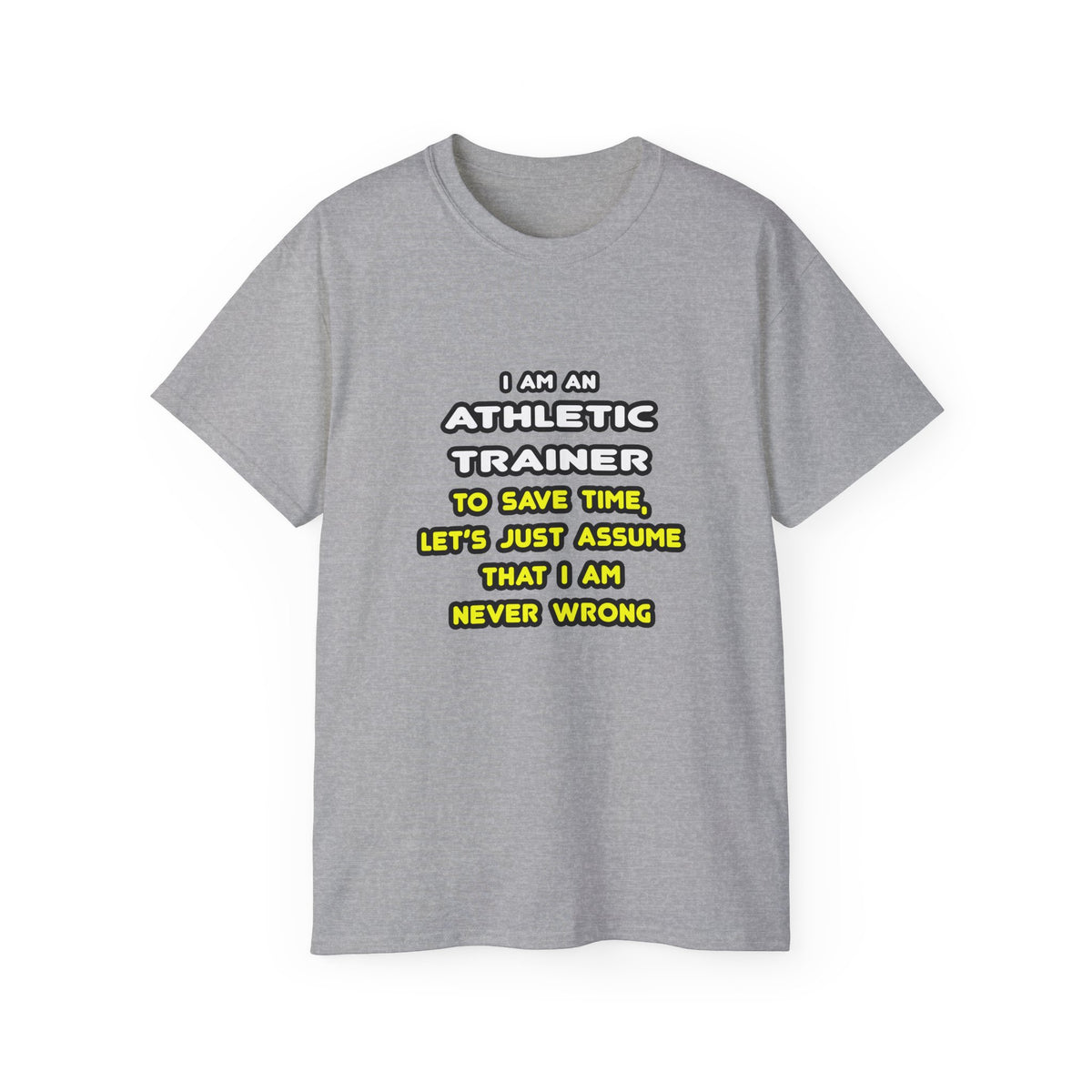 Funny Athletic Trainer T Shirts - Unisex Ultra Cotton Tee