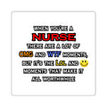 Nurse ... OMG WTF LOL - Square Stickers