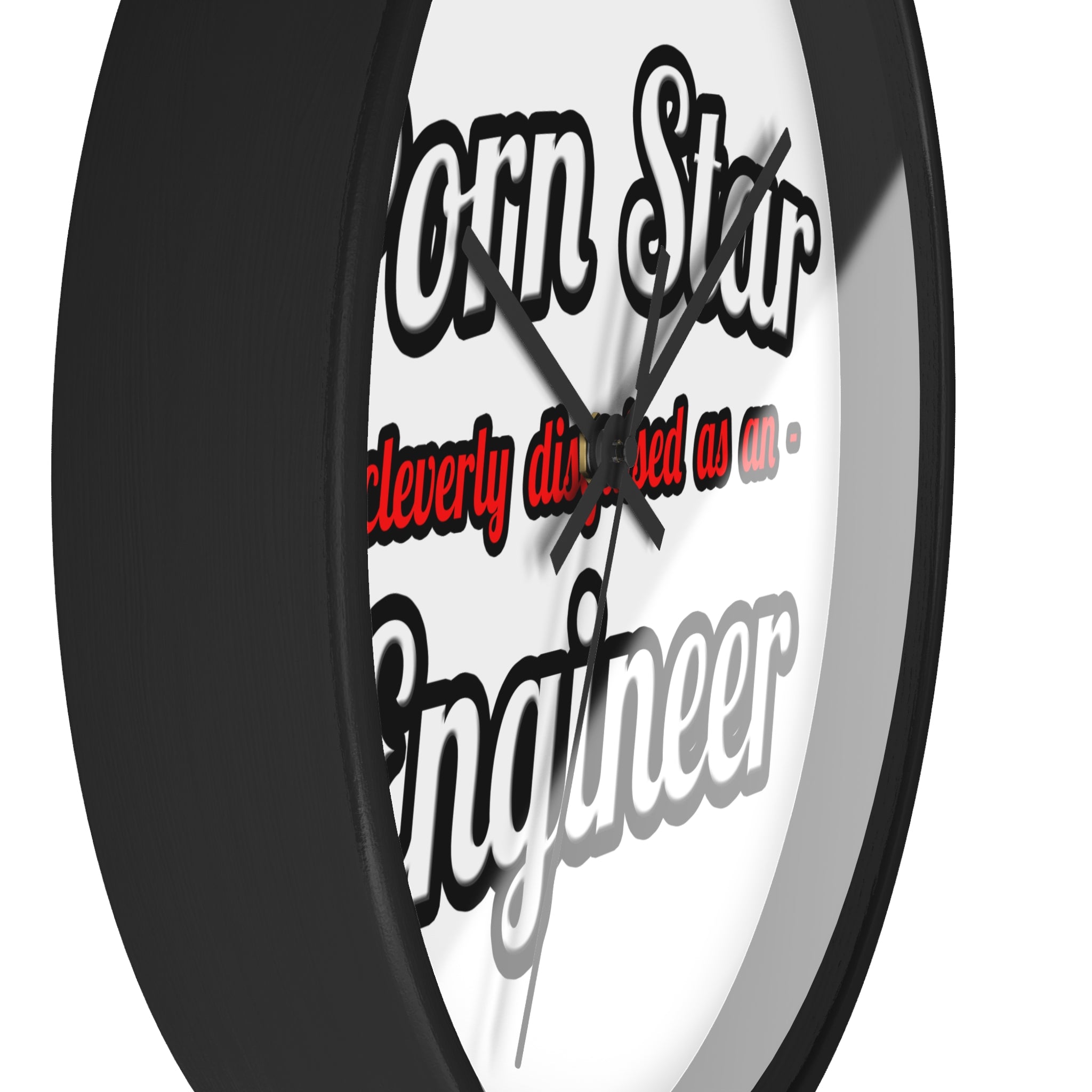 Porn Star...Engineer - Wall Clock