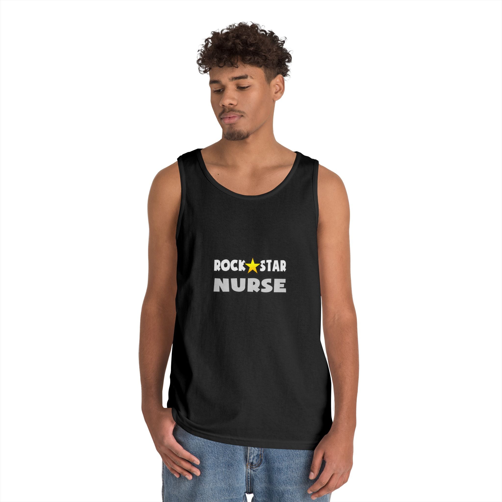 Rock Star Nurse (2) - Unisex Heavy Cotton Tank Top