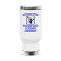 Conserve Water .. Shower With Dental Hygienist - Stainless Steel Travel Mug with Handle, 14oz